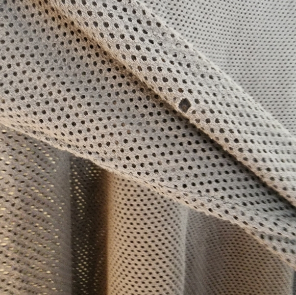 Current Elliott shrunken jogger top size 2 taupe long sleeve mesh cotton - Picture 7 of 9